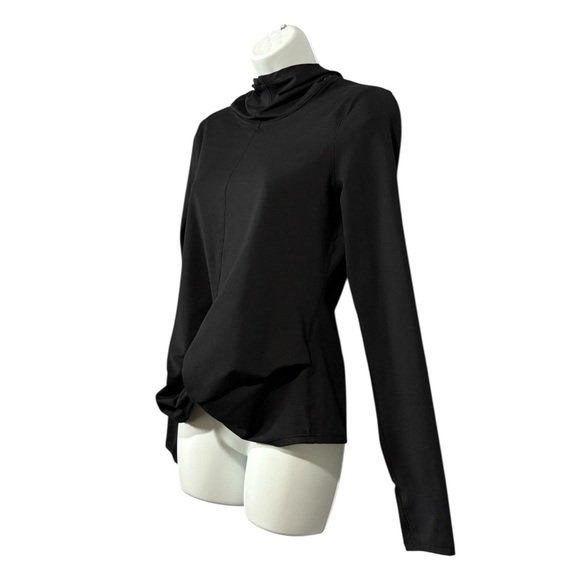 Yogalicious, Long Sleeve Hooded Top, Small, Black 🧘‍♀️ - Picture 6 of 11